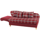 Max Winzer Recamiere mit Armteil links klappbar Selma rot