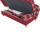 Max Winzer Recamiere mit Armteil links klappbar Selma rot