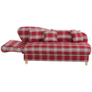 Max Winzer Récamière avec accoudoir gauche rabattable Selma rouge