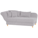 Max Winzer chaise longue with folding armrest on the left Selma silver