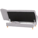 Max Winzer chaise longue with folding armrest on the left Selma silver