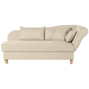 Max Winzer chaise longue with right-hand folding armrest Selma beige