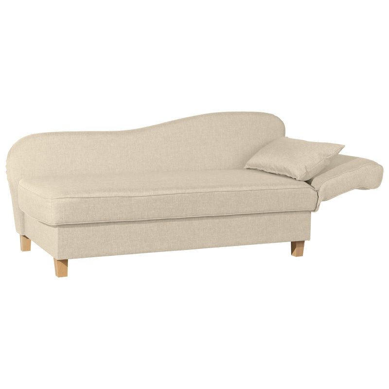 Max Winzer Recamiere mit Armteil rechts klappbar Selma beige