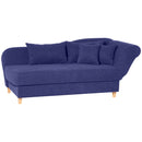 Max Winzer chaise longue with right-hand folding armrest Selma blue
