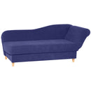 Max Winzer chaise longue with right-hand folding armrest Selma blue