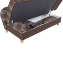 Max Winzer Recamiere mit Armteil rechts klappbar Selma braun