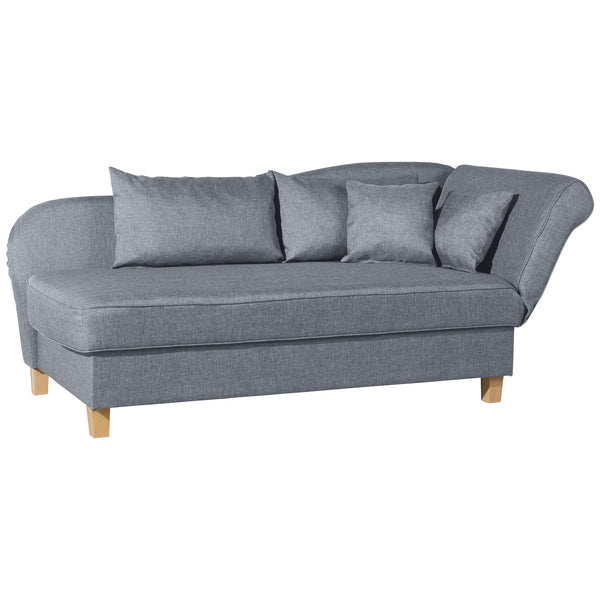 Max Winzer chaise longue with folding armrest on the right Selma denim