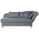 Max Winzer chaise longue with folding armrest on the right Selma denim