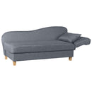 Max Winzer chaise longue with folding armrest on the right Selma denim