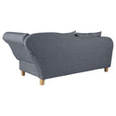 Max Winzer chaise longue with folding armrest on the right Selma denim