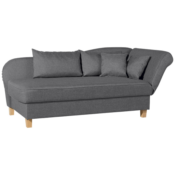 Max Winzer chaise longue with right-hand folding armrest Selma graphite