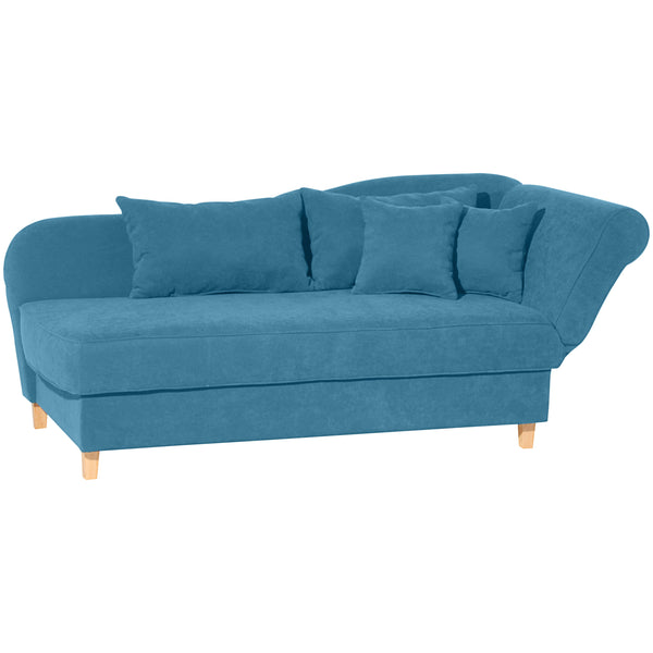 Max Winzer chaise longue with right-hand folding armrest Selma petrol