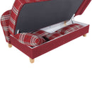 Max Winzer Récamière avec accoudoir droit rabattable Selma rouge