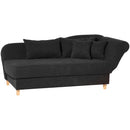 Max Winzer chaise longue with right-hand folding armrest Selma black