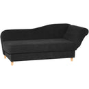 Max Winzer chaise longue with right-hand folding armrest Selma black