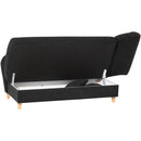 Max Winzer chaise longue with right-hand folding armrest Selma black
