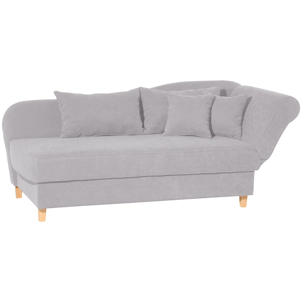 Max Winzer chaise longue with folding armrest on the right Selma silver