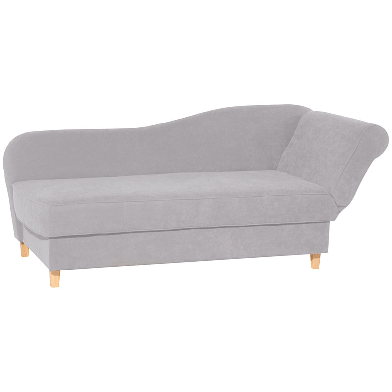 Max Winzer chaise longue with folding armrest on the right Selma silver