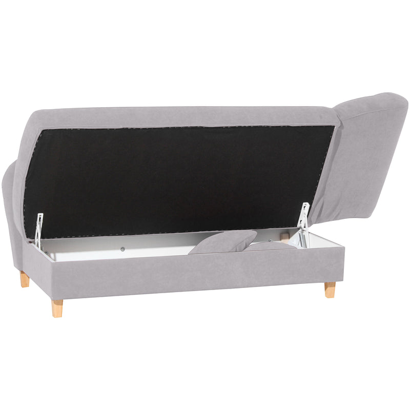Max Winzer chaise longue with folding armrest on the right Selma silver