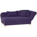 Max Winzer chaise longue with right-hand folding armrest Selma violet