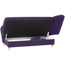 Max Winzer chaise longue with right-hand folding armrest Selma violet