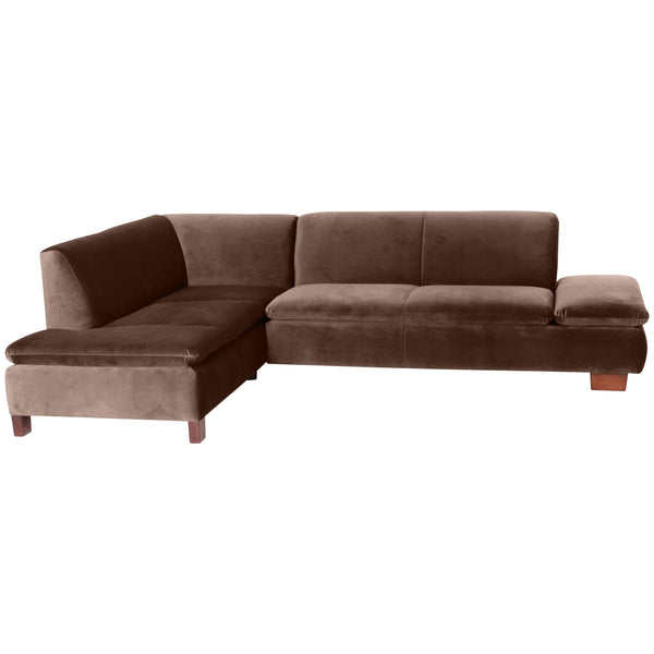 Max Winzer corner sofa left with 2.5-seater sofa right Terrence brown