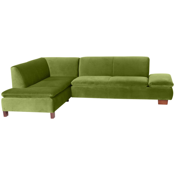 Max Winzer corner sofa left with 2.5-seater sofa right Terrence olive