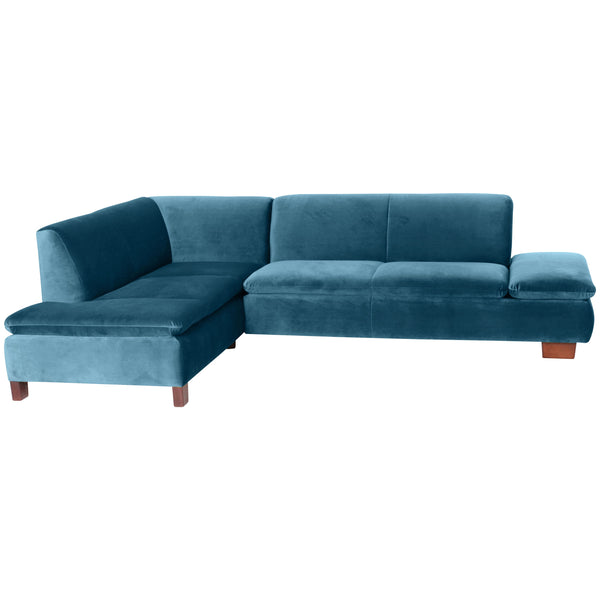 Max Winzer corner sofa left with 2.5-seater sofa right Terrence petrol