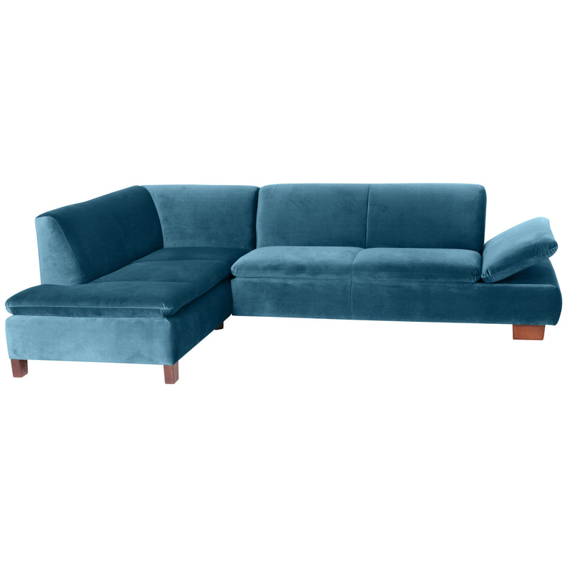 Max Winzer Ecksofa links mit Sofa 2,5-Sitzer rechts Terrence petrol