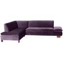 Max Winzer corner sofa left with 2.5-seater sofa right Terrence purple