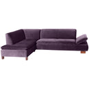 Max Winzer corner sofa left with 2.5-seater sofa right Terrence purple