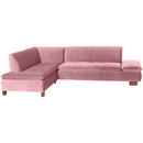 Max Winzer Ecksofa links mit Sofa 2,5-Sitzer rechts Terrence rosé