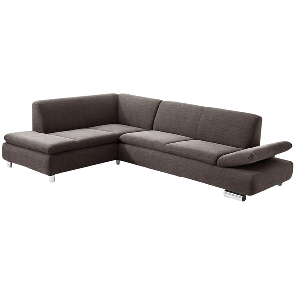 Max Winzer corner sofa left with 2.5-seater sofa right Terrence chocolate