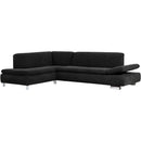 Max Winzer Ecksofa links mit Sofa 2,5-Sitzer rechts Terrence schwarz