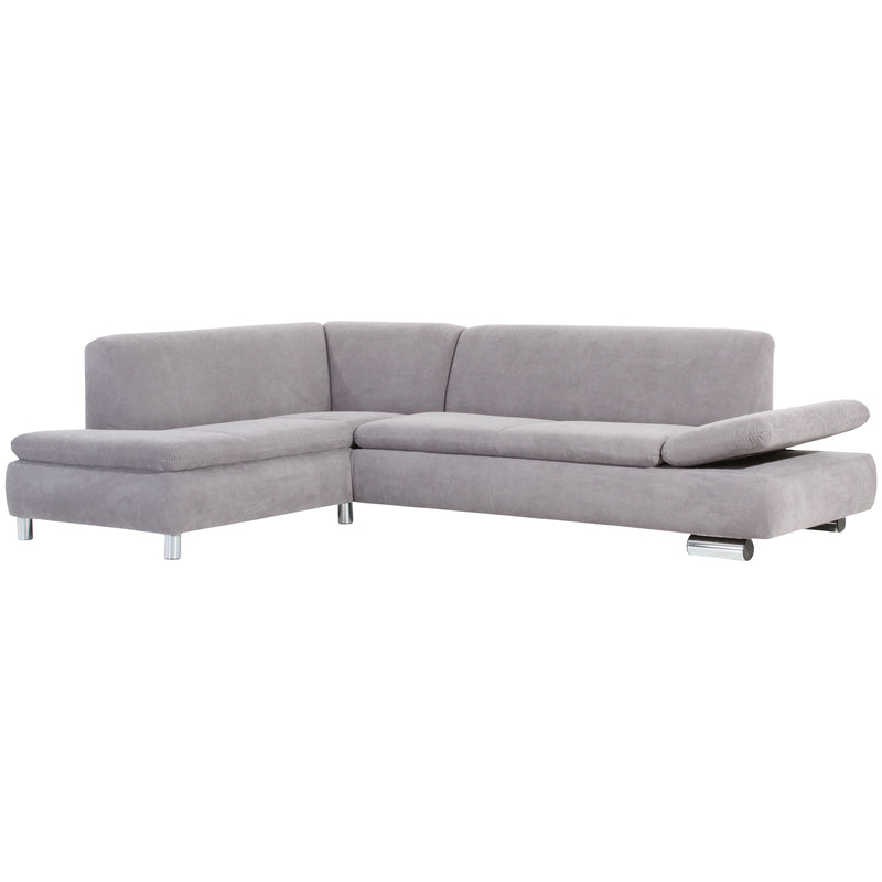 Max Winzer Ecksofa links mit Sofa 2,5-Sitzer rechts Terrence silber