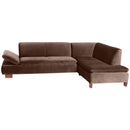Max Winzer Sofa 2,5-Sitzer links mit Ecksofa rechts Terrence braun