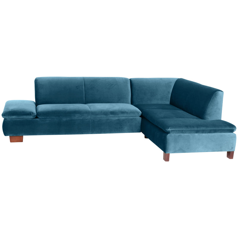 Max Winzer Sofa 2,5-Sitzer links mit Ecksofa rechts Terrence petrol