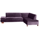 Max Winzer 2.5-seater sofa left with corner sofa right Terrence purple