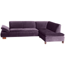 Max Winzer 2.5-seater sofa left with corner sofa right Terrence purple