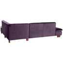 Max Winzer 2.5-seater sofa left with corner sofa right Terrence purple