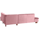 Max Winzer Canapé 2,5 places gauche avec canapé d'angle droit Terrence rosé