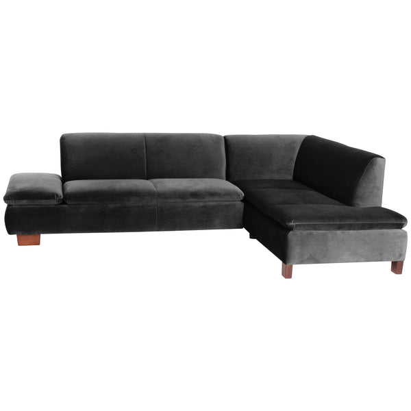 Max Winzer 2.5-seater sofa left with corner sofa right Terrence black