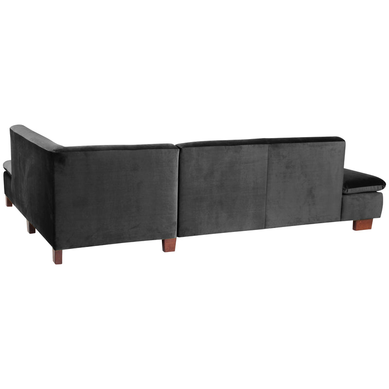 Max Winzer Sofa 2,5-Sitzer links mit Ecksofa rechts Terrence schwarz