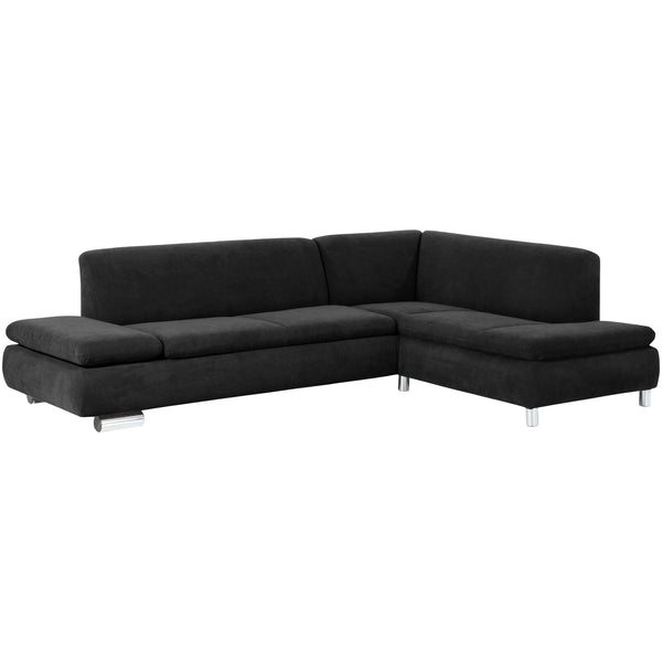 Max Winzer 2.5-seater sofa left with corner sofa right Terrence black