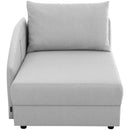 Max Winzer Recamiere Armlehne links Tobi hellgrau