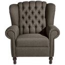 Fauteuil à oreilles Max Winzer Vary marron