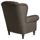 Fauteuil à oreilles Max Winzer Vary marron