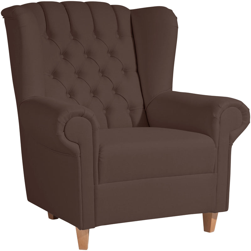 Max Winzer wingback chair Vary brown