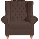 Fauteuil à oreilles Max Winzer Vary marron