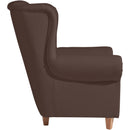 Fauteuil à oreilles Max Winzer Vary marron